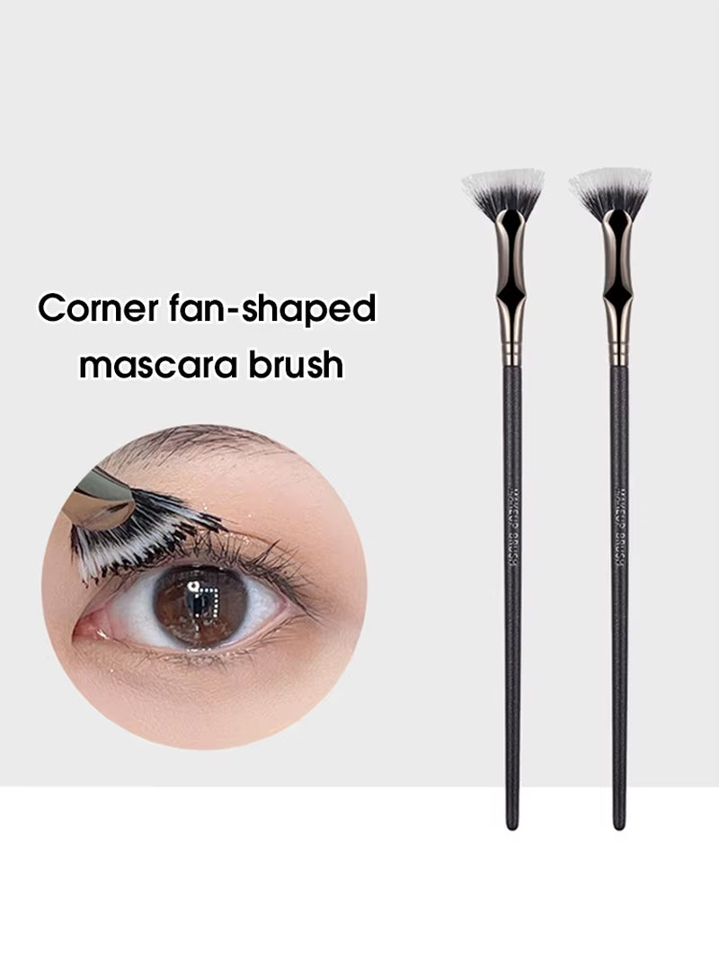 Folding Fan Mascara Brush Soft Hair Flat Head Urgent Brush Root Clear Lower Mascara Brush