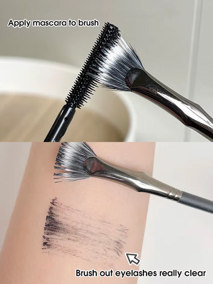 Folding Fan Mascara Brush Soft Hair Flat Head Urgent Brush Root Clear Lower Mascara Brush
